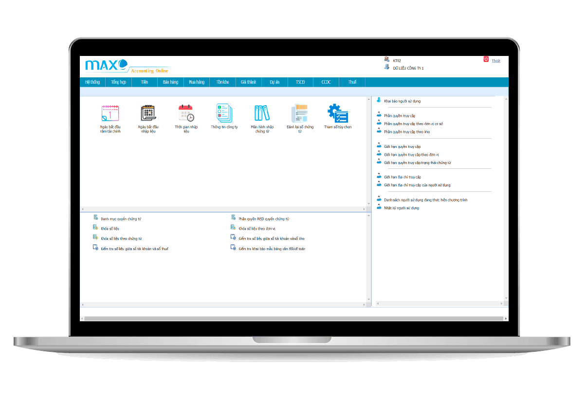 Phần mềm kế toán Maxv Accounting